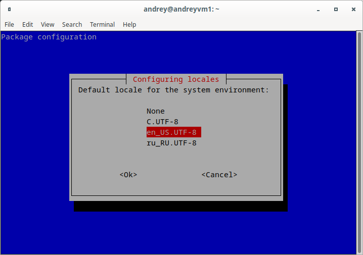 Debian 11 Select locale