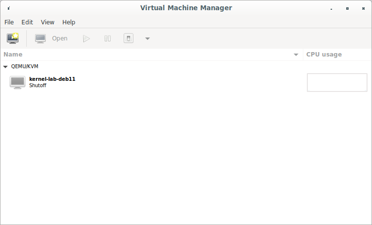 Ubuntu 20.04 LTS — Virtual Machine Manager